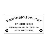 Aangepaste dierenarts Dierenarts Pet Lover Zelfinktende Stempel (Design)