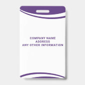 Aangepaste dierenarts Foto Naam ID Badge (Back)