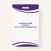 Aangepaste dierenarts Foto Naam ID Badge (Achterkant)