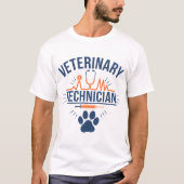 Aangepaste dierenarts tech geschenken | Veterinair T-shirt (Voorkant)