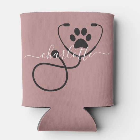 Aangepaste Dierenarts Veterinaire Technicus Dieren Blikjeskoeler (Achterkant)