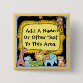 Aangepaste dierentuin dieren Button (Voorkant)