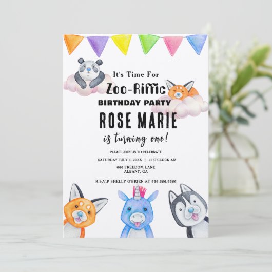 Aangepaste dierentuin - Reffic, Verjaardag van bab Kaart (Staand voorkant)