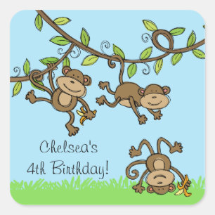 Aangepaste dierentuin rond de stickers