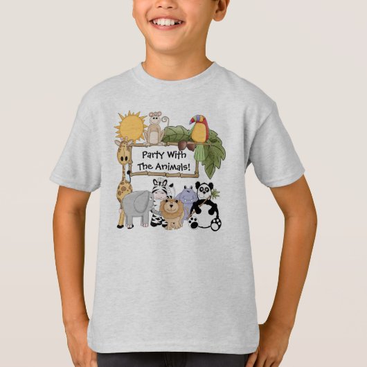Aangepaste dierentuin T-shirt (Voorkant)