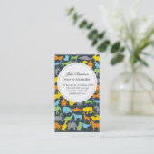 Aangepaste dierkaart contactkaartje (Staand voorkant)