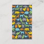 Aangepaste dierkaart contactkaartje (Achterkant)