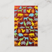 Aangepaste dierkaart contactkaartje (Achterkant)