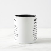 Aangepaste Difference Maker definitie koffie Mok (Midden)