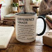 Aangepaste Difference Maker definitie koffie Mok