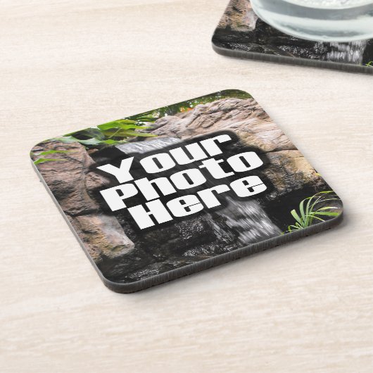 Aangepaste digitale foto Voeg je Afbeelding toe Onderzetter (Linkerzijde)