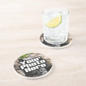 Aangepaste digitale foto Voeg je Afbeelding toe Zandsteen Onderzetter (Zijkant)