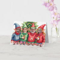 Aangepaste Digitale Voeg Je Gezicht Toe 4 Foto Elf