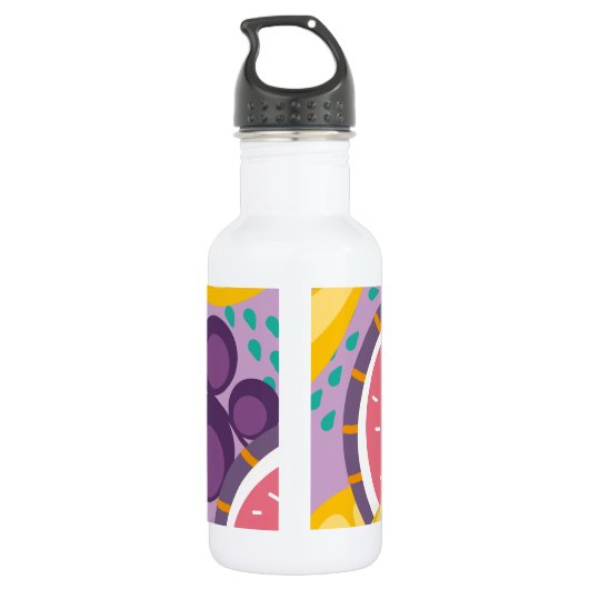 Aangepaste, dikke zomervibes vers watermeloen paar waterfles (Achterkant)