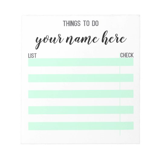 Aangepaste dingen om Notitieblok te doen (Voorkant)