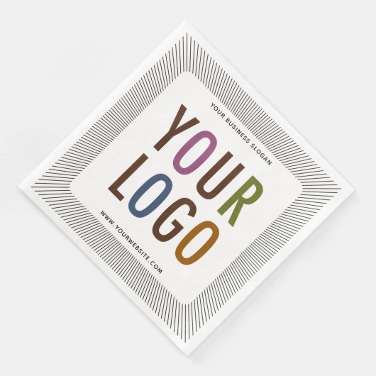 Aangepaste Dinner Servetten met Bedrijf Logo Bulk (Hoek)