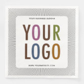 Aangepaste Dinner Servetten met Bedrijf Logo Bulk (Voorkant)