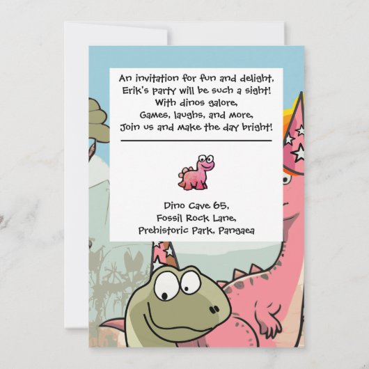 Aangepaste Dino 6e verjaardag voor Dino lover jong Kaart (Achterkant)