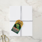 Aangepaste Dino Explorer Dinosaurus Verjaardag Cadeaulabel (Met Touw)