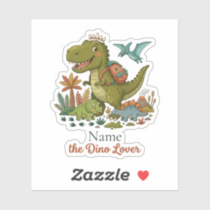 Aangepaste Dino Liefhebber Tyrannosaurus Rugzak Sc Sticker
