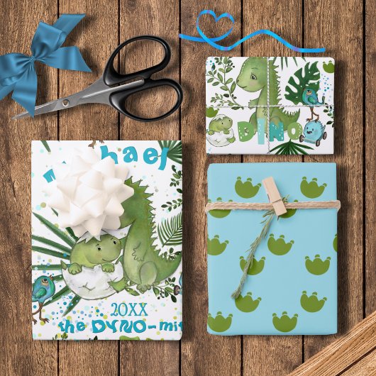 Aangepaste Dino-mite voor elke gelegenheid Inpakpapier Vel