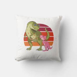 Aangepaste Dino Papasaurus Papa Vader Funny T-Shi Kussen