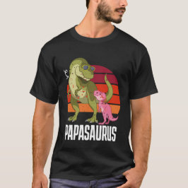 Aangepaste Dino Papasaurus Papa Vader Funny T-Shi T-shirt