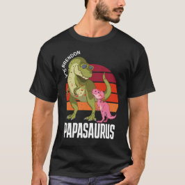 Aangepaste Dino Papasaurus Papa Vader Funny T-shirt