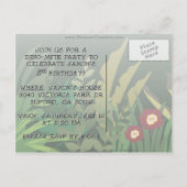 Aangepaste dino-uitnodiging uitnodiging briefkaart (Achterkant)