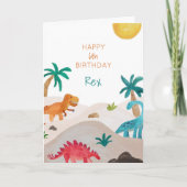 Aangepaste Dinos-dag Kaart (Voorkant)