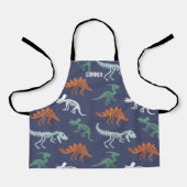 Aangepaste Dinosaur All-Over Print Apron Schort (Voorkant)
