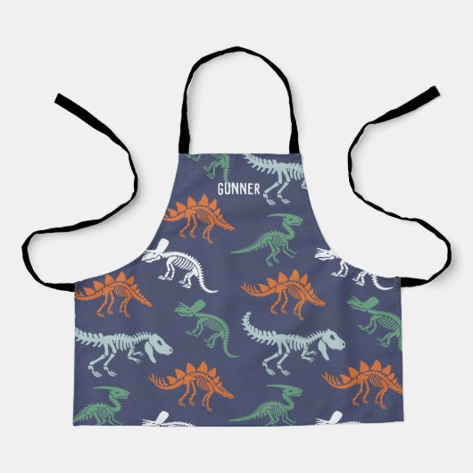 Aangepaste Dinosaur All-Over Print Apron Schort (Voorkant)