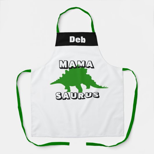 Aangepaste Dinosaur gepersonaliseerde schorten voo (Voorkant)