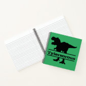 Aangepaste Dinosaur Kinder Name Notebook Notitieboek (Binnen)