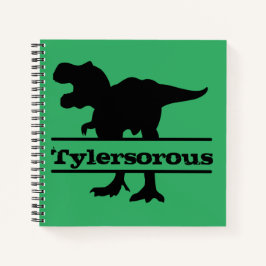 Aangepaste Dinosaur Kinder Name Notebook Notitieboek