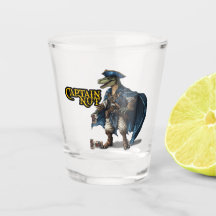 Aangepaste Dinosaur Pirate Shot Glas