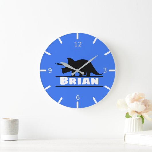 Aangepaste Dinosaur Square wandklok (Huis)