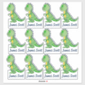 Aangepaste Dinosaur Trex-labels voor Kinderen Sticker (Vel)