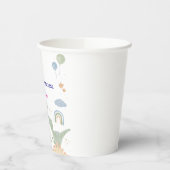 Aangepaste Dinosaurus Ballerina Ballets verjaardag Papieren Bekers (Links)