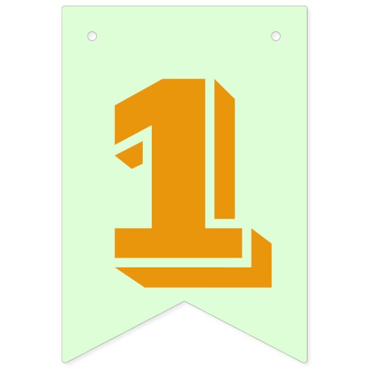 Aangepaste dinosaurus groen met 2 foto's vlaggetjes (Derde vlag)