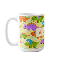 Aangepaste dinosaurusprint met een cute uitstralin