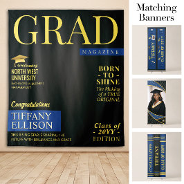 Aangepaste diploma-banner, diploma-tijdschriftcove wandkleed
