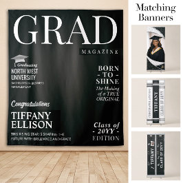 Aangepaste diploma-banner, diploma-tijdschriftcove wandkleed