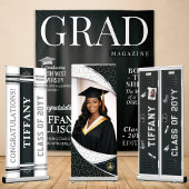 Aangepaste diploma-banner, diploma-tijdschriftcove wandkleed
