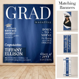 Aangepaste diploma-banner, diploma-tijdschriftcove wandkleed