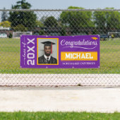 Aangepaste diploma-banner met naam en school spandoek (Insitu)