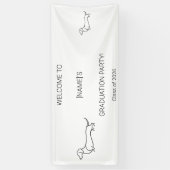 Aangepaste diploma-banner voor honden | Foto & Ras Spandoek (Verticaal)