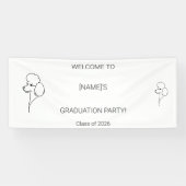 Aangepaste diploma-banner voor honden | Foto & Ras Spandoek (Horizontaal)