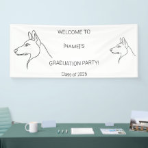 Aangepaste diploma-banner voor honden | Foto & Ras