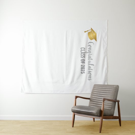 Aangepaste diploma-banner wandkleed (In Situ (horizontaal))